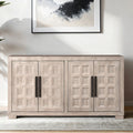 FM39011NT-SV Hatton cross tawny natural finish wood modern contemporary server sideboard buffet cabinet