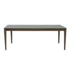 FM39018WN-7PC 7 pc Clarksburg walnut finish wood mid-century modern dining table set