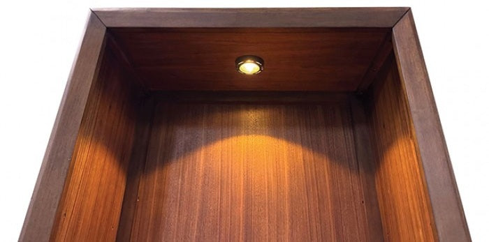 FM54000WN-TV-3PC 3 pc Hepburne walnut finish wood mid century modern entertainment center TV stand wall unit