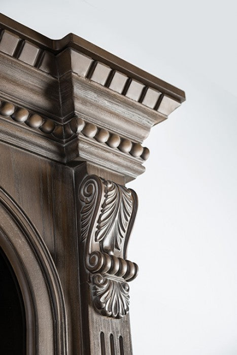 FM5418AK-TV-3PC 3 pc Seven oaks traditional style weathered oak finish wood entertainment center