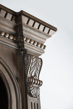 FM5418AK-TV-3PC 3 pc Seven oaks traditional style weathered oak finish wood entertainment center