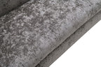 FM61005GY-2PC 2 pc Severo grey velvet chenille fabric mid century sofa and love seat set