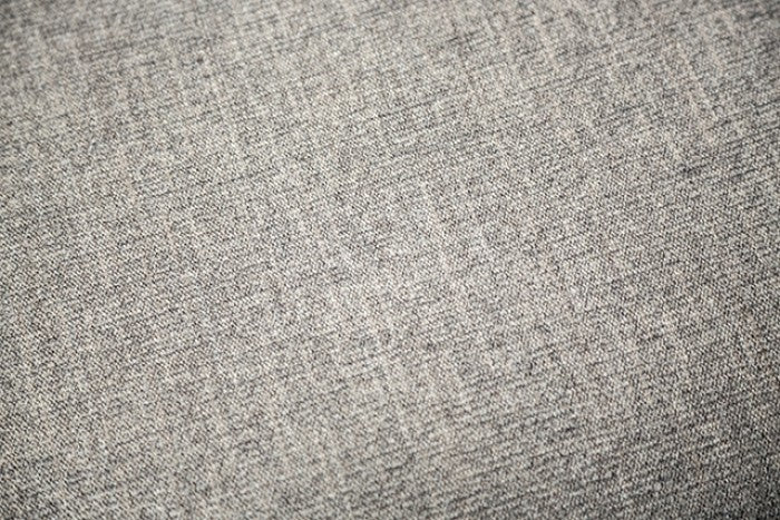 FM61008LG-SECT 2 pc Harlow light grey chenille fabric sectional sofa with chaise