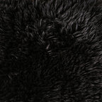 FM62102BK-6PC 6 pc Nappi black faux fur modular sectional sofa compressed foam design