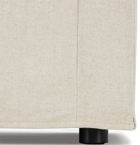 FM63010TP-SECT 6 pc Crayford taupe linen like fabric modular sectional sofa set feather blend cushions