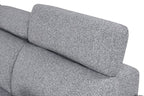 FM64000GY-LC 2 pc Chatteris grey fabric 102" sectional sofa set with storage chaise pop up sleep area and storage arms