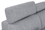 FM64000GY-RC 2 pc Chatteris grey fabric 102" sectional sofa set with storage chaise pop up sleep area and storage arms