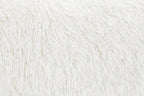 FM64006WH-SL 2 pc Darwen white furry fabric rounded design sofa and love seat set with pillows