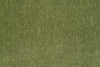 FM64007GR Mellone olive green chenille fabric rounded design sofa with faux fur pillows