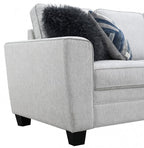FM64009LG-2PC 2 pc Enea light grey woven chenille fabric sofa and love seat set multi color throw pillows