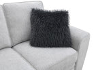 FM64009LG-2PC 2 pc Enea light grey woven chenille fabric sofa and love seat set multi color throw pillows
