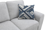 FM64009LG-2PC 2 pc Enea light grey woven chenille fabric sofa and love seat set multi color throw pillows
