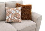 FM64009TP-2PC 2 pc Enea taupe woven chenille fabric sofa and love seat set multi color throw pillows