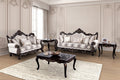 Palencia Beige Damask Fabric Traditional Sofa and Love Seat Set – FM65005BG