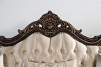 Palencia Beige Damask Fabric Traditional Sofa and Love Seat Set – FM65005BG