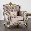 FM65006PR-CH Albacete purple damask patterned fabric traditional chair dark champagne wood trim