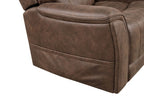 FM68005WN Guinerva walnut leather like fabric power lift recliner chair with heat and massage and USB charger