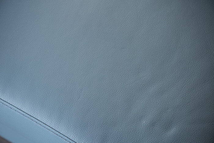 FM69004BL-SECT-L 2 pc Stordal blue light grey leather match sectional sofa set with chaise and narrow metal legs