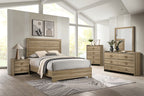 FM72030AK-4PC 4 pc Cadden dusty oak finish wood queen bedroom set