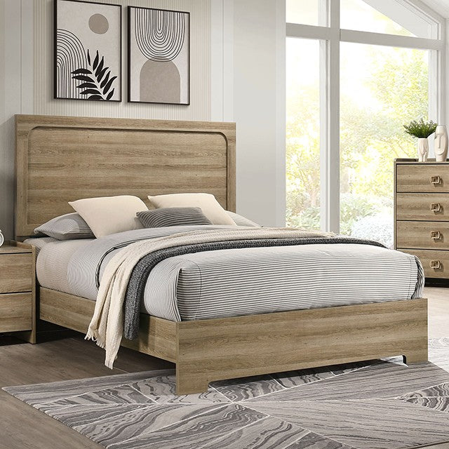 FM72030AK-4PC 4 pc Cadden dusty oak finish wood queen bedroom set