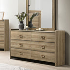 FM72030AK-4PC 4 pc Cadden dusty oak finish wood queen bedroom set