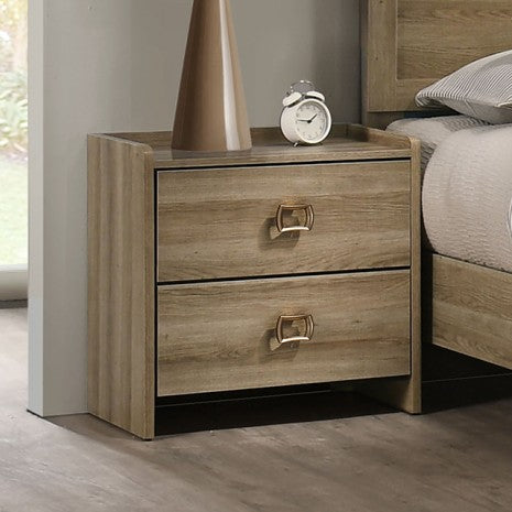 FM72030AK-4PC 4 pc Cadden dusty oak finish wood queen bedroom set