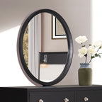 FM74002BK-ST-4PC 4 pc Torrance black finish wood mid century modern queen bedroom set built in lighting footboard drawers