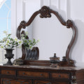 FM7635CH-M Astoria grand Roselli cherry finish wood ornate carved mirror
