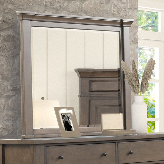 FM7702DB-4PC 4 pc Huddersfield dark walnut finish wood paneled look queen bedroom set