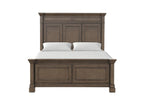 FM7702DB-4PC 4 pc Huddersfield dark walnut finish wood paneled look queen bedroom set
