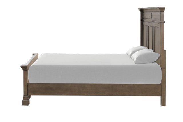 FM7702DB-4PC 4 pc Huddersfield dark walnut finish wood paneled look queen bedroom set