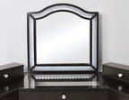 FOA-DK5686DG 3 pc Rosdorf park sheffield tracie obsidian gray finish wood corner make up bedroom vanity set