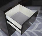 FOA-DK5686DG 3 pc Rosdorf park sheffield tracie obsidian gray finish wood corner make up bedroom vanity set