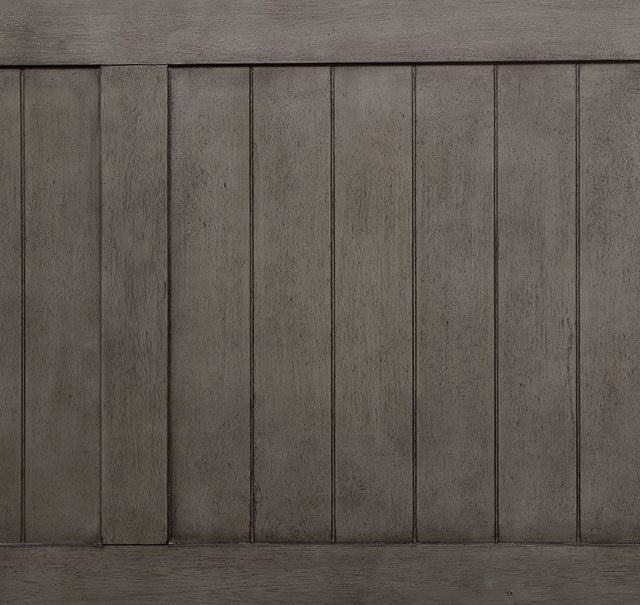 FOA7466GY-T Tibilt grey finish wood twin day bed with pull out twin with drawers and storage headboard