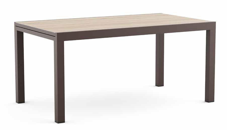 GM-2027-7PC 7 pc set Monza gun metal finish aluminum frame 63" - 94.5" patio dining table with folding chairs