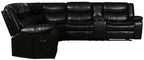 Global United 6967BR-3PC 3 pc Red barrel studio quincy brown leather aire reclining sectional sofa set