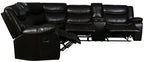 Global United 6967BR-3PC 3 pc Red barrel studio quincy brown leather aire reclining sectional sofa set
