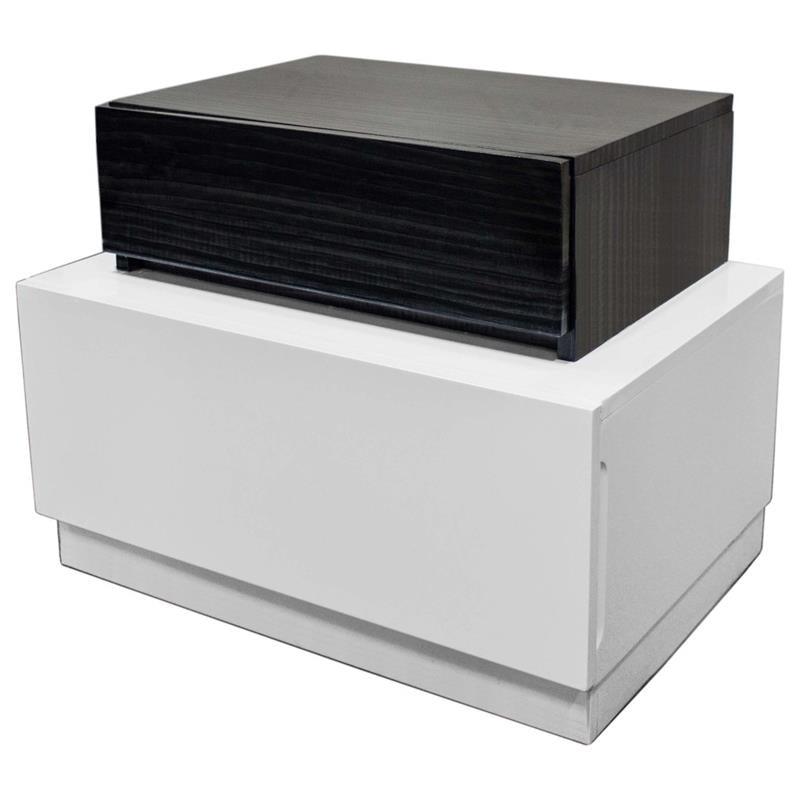 Best Master Ireland-NS Ireland modern style gray / white lacquer finish wood nightstand