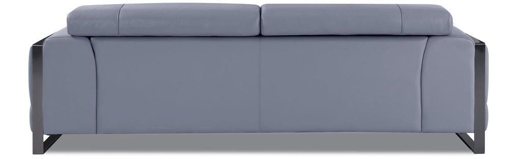 Global United 903LT-BLUE-2PC 2 pc Orren ellis luigi light blue italian leather sofa and love seat set