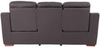 Global United 9408BR-2PC 2 pc Nova brown leather gel sofa and love seat with recliner ends