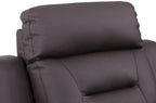 Global United 9408BR-2PC 2 pc Nova brown leather gel sofa and love seat with recliner ends