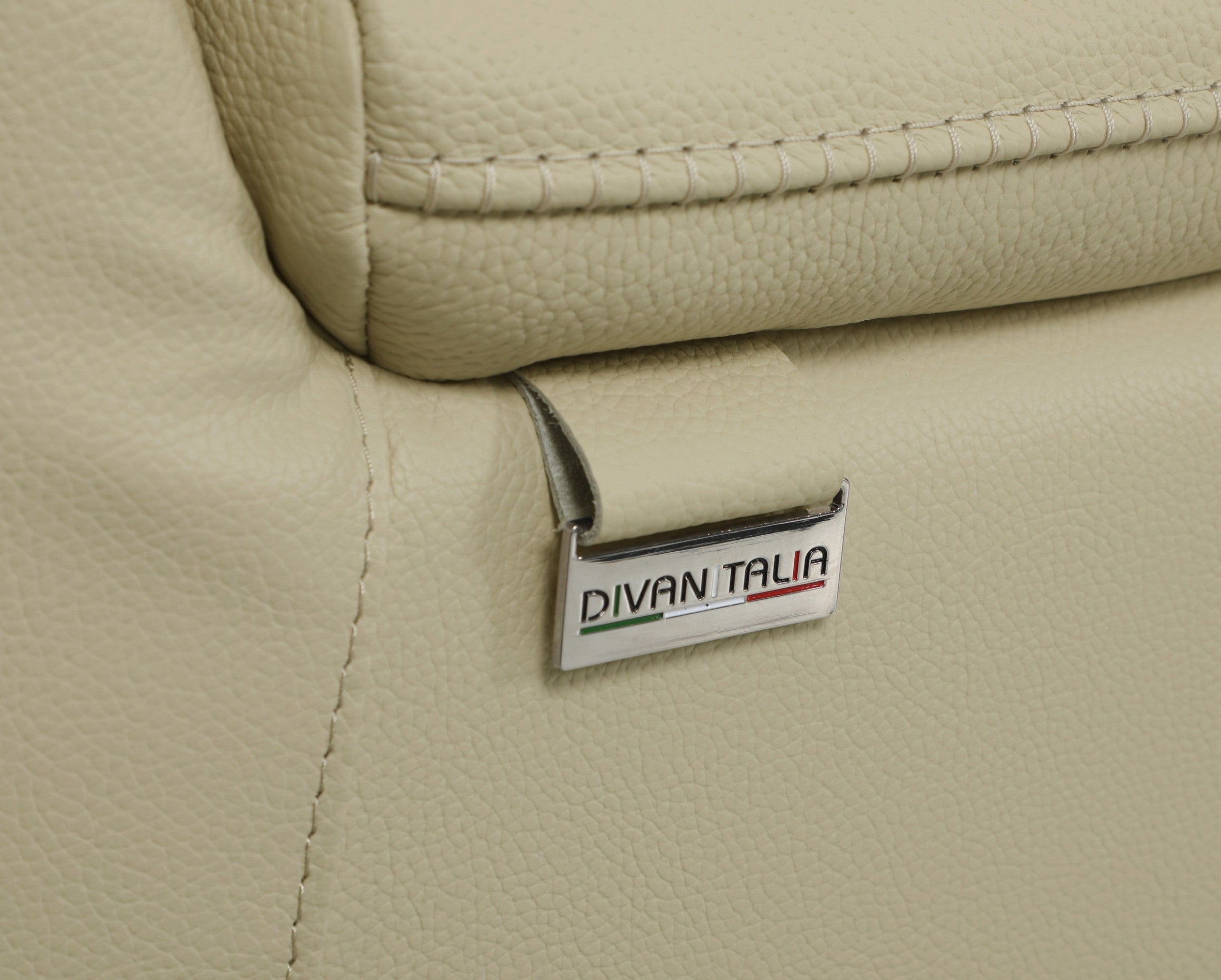 Global United 9762BG-8PC 8 pc DivanItalia beige italian leather power reclining sectional sofa adjustable headrests