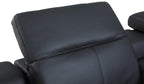 Global United 9762BK-5PC 5 pc DivanItalia black italian leather power reclining sectional sofa adjustable headrests