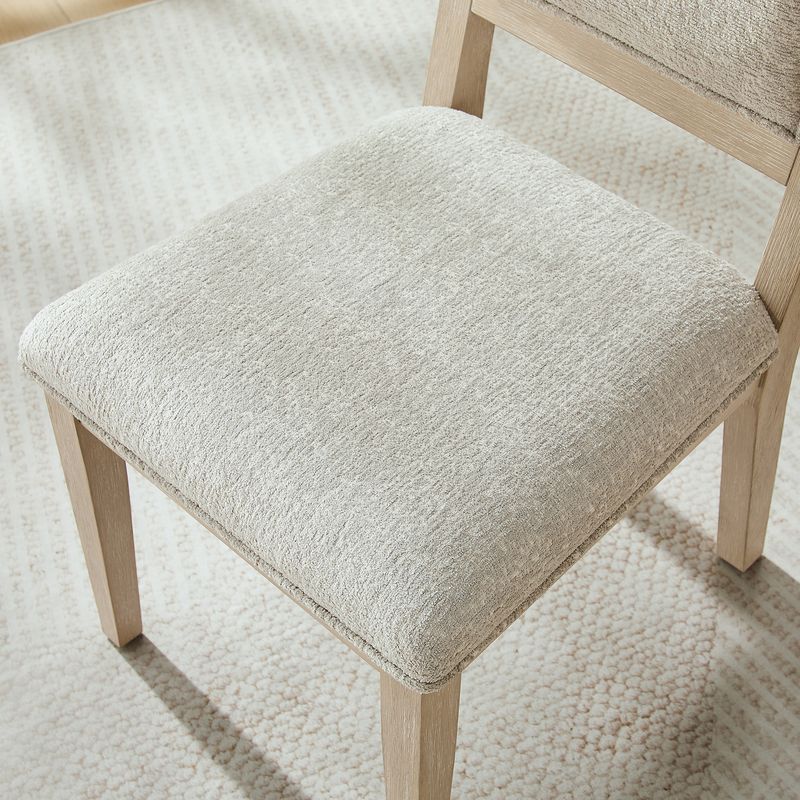 VH-8500-7PC 7 pc Lindsay natural finish wood farmhouse modern style dining table set