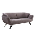 Acme LV00209 Everly quinn dalya grey velvet fabric sofa with metal legs