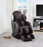 Acme LV00569 Pacari chocolate faux leather zero gravity 2D massaging recliner chair