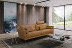 Acme LV00943-44 2 pc set Skyline decor tussio Mi Place modern saddle color top grain leather sofa and love seat