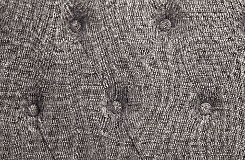 Acme LV02119-20 2 pc set Florian antique white finish wood rustic modern tufted back sofa and love seat with grey fabric