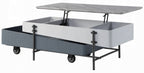 Acme LV02187 Wilkins grey and white finish wood mid century modern lift top coffee table