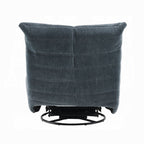 Acme LV02751 Talmon shadow grey chenille fabric armless swivel recliner chair